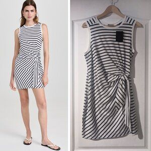 ATM Anthony Thomas Melillo | Classic Jersey Stripe Sleeveless Twist Dress